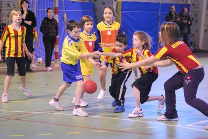 Équipe du Minihand lors du tournoi de Taninges du 11 décembre 2011