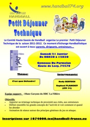 Plaquette du petit déjeuner technique